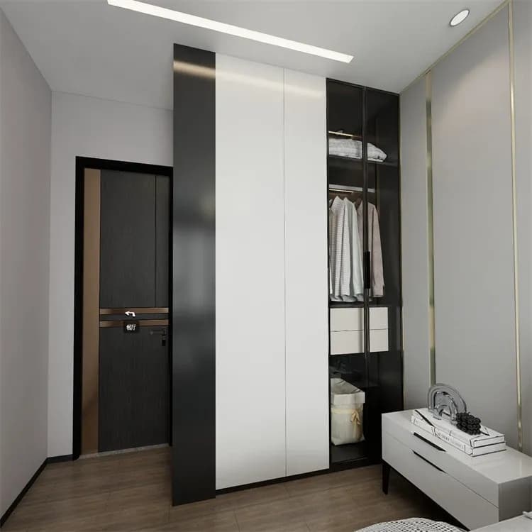 Tủ Quần Áo Nhôm Màu Đen