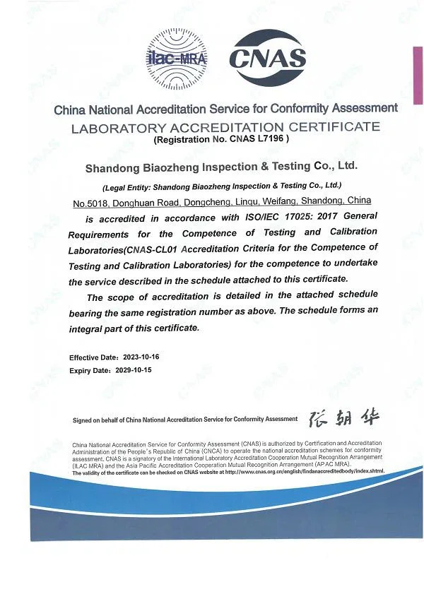 Công nhận năng lực phòng thí nghiệm CNAS